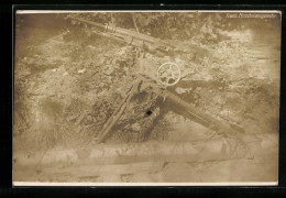 Foto-AK Französisches Maschinengewehr, Infanterie  - Guerre 1914-18