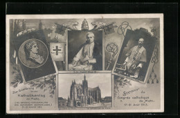 CPA Metz, 60. General-Versammlung Der Katholiken Deutschlands 1913, Zur Erinnerung An Den Katholikentag, Papst Pius X.  - Metz