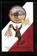 AK Berlin, Verhältnis Der Militärtauglichen Rekruten In Der Grossstadt U. Auf Dem Land, 1909  - Other & Unclassified
