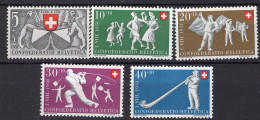 T3807 - SWITZERLAND Yv N°507/11 ** Pro Patria Fete Nationale - Unused Stamps