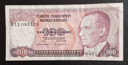 Billet 100 Lira 1984-89 Turquie - Turchia