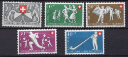 T3808 - SWITZERLAND Yv N°507/11 ** Pro Patria Fete Nationale - Unused Stamps