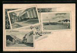 Passepartout-AK Makassar, Javabank, Passersraat, Strand Landsyde  - Indonesië