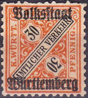 1919 - ALEMANIA - WURTEMBERG - YVERT 108 - Gebraucht