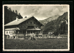 AK Hindelang-Bad Oberdorf /Allg., Alpengasthof Giebelhaus  - Hindelang