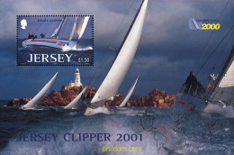 81232 MNH JERSEY 2001 JERSEY CLIPPER 2001 - Jersey