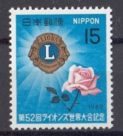 JAPAN 1045,unused (**) Lions - Ungebraucht