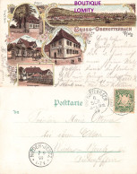 Allemagne Gruss Aus Oberotterbach Post Schloss Fosterhaus Litho Illustration CPA + Timbre Bayern Cachet 1899 - Bad Bergzabern