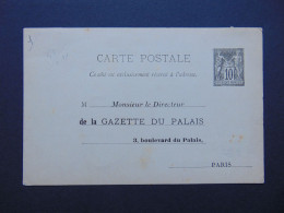 Belle Carte Postale Repiquée à Usage Du Journal "La Gazette Du Palais" - Overprinter Postcards (before 1995)