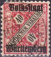 1919 - ALEMANIA - WURTEMBERG - YVERT 110 - Oblitérés