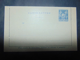 Carte-lettre Type Sage à 15 Centimes N°. Storch J8 - Kaartbrieven