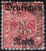 1920 - ALEMANIA - WURTEMBERG - YVERT 136 - Usados