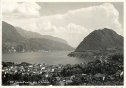 Postcard Switzerland Lugano Lake Paradiso Monte San Salvatore - Autres & Non Classés