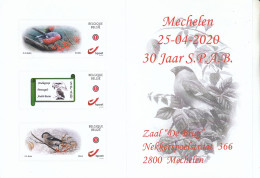 EVENT CARD 30 JAAR S.P.A.B.: OISEAUX-VOGELS - 1985-.. Vögel (Buzin)