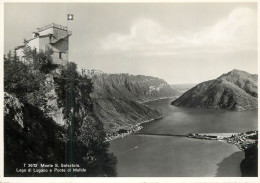 Postcard Switzerland Lugano Lake Paradiso Monte San Salvatore - Otros & Sin Clasificación