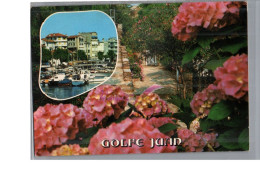 GOLFE JUAN 06 - Vue Sur Le Port Bateau Et Allée Fleur Hortensia Rose - Sonstige & Ohne Zuordnung