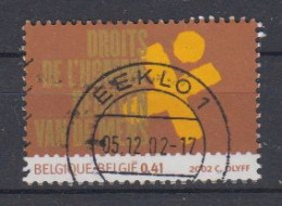 BELGIË - OPB - 2002 - Nr 3122 - Gest/Obl/Us - Usados