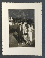 Photo Ancienne Jeune Garçon En Slip De Bain Sous Les Peupliers Marmande 1948 - Personnes Anonymes