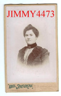 CARTE CDV - Portrait D'une Femme, à Identifier - Tirage Aluminé 19ème - Taille 63 X 104 - Edit. Abel & Patureau - Old (before 1900)