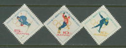 North Korea 1964 Olympic Games Innsbruck Set Of 3 MNH - Invierno 1964: Innsbruck