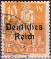 1920 - ALEMANIA - IMPERIO - BAVIERA - LEYENDA DEUTSCHES REICH - YVERT 197 - Oblitérés