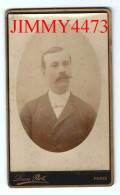 CARTE CDV - Portrait D'un Homme, à Identifier - Tirage Aluminé 19ème - Taille 63 X 104 - Edit. Louis - Oud (voor 1900)