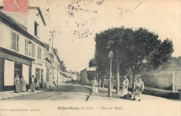 CPA 91 Essonne > ATHIS MONS Place De Mons Epicerie Centrale - Coke Et Charbons - Athis Mons