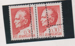 YUGOSLAVIA,  TITO 0,30 Din Nice Perforation Error Pair MNH - Unused Stamps