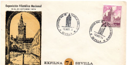 Carta Con Matasellos Commemorativo  Exfilna De 1974 - Brieven En Documenten