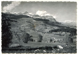 CPSM  Dentelée 10.5 X 15 Haute Savoie MEGEVE  La Chaîne Des Aravis - Megève