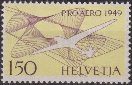 1949 Flugpost Schweiz * Zum:CH F45, Mi:CH 518,Yt:CH.PA 44, "Pro Aero 1949" Segelflugzeug - Unused Stamps