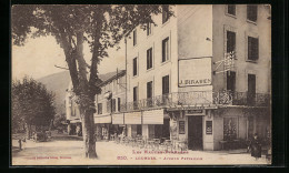 CPA Lourdes, Avenue Peyramale, Restaurant J. Biraben  - Lourdes