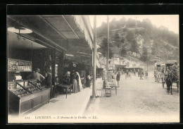CPA Lourdes, L`Avenue De La Grotte  - Lourdes