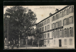 CPA Bagnères-de-Bigorre, Promenade Des Coustous Et Grand-Hotel De Paris  - Other & Unclassified