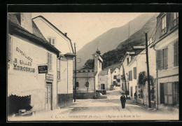 CPA Pierrefitte, L`Eglise Et La Route De Luz  - Autres & Non Classés