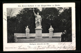 AK Berlin-Tiergarten, Die Ahnen-Gallerie In Der Sieges-Allee, Markgraf Albrecht Der Bär.  - Dierentuin
