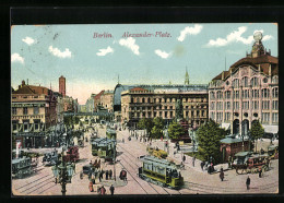 AK Berlin, Strassenbahn Am Alexander-Platz  - Tranvía