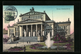 AK Berlin, Wasserkunst Vor Dem Kgl. Schauspielhaus, Gendarmenmarkt  - Mitte