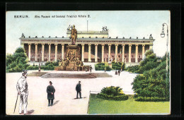 Lithographie Berlin, Altes Museum Mit Denkmal Friedrich III.  - Mitte