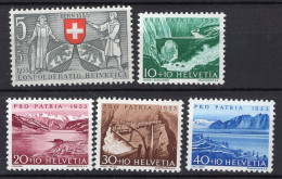 T3816 - SWITZERLAND Yv N°531/35 ** Pro Patria Fete Nationale - Unused Stamps