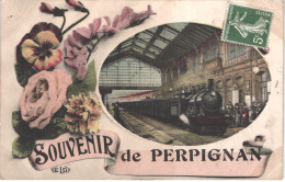 FR66 PERPIGNAN - ELD - Souvenir De La Gare De PERPIGNAN - Train - Belle - Perpignan