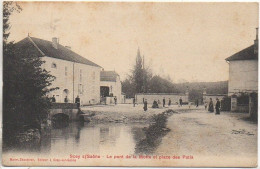 70 SCEY-sur-SAÔNE  - Le Pont De La Motte Et Place Des Patis - Scey-sur-Saône-et-Saint-Albin
