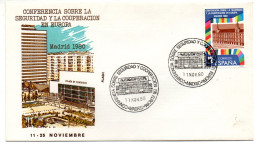 Carta Con Matasellos Commemorativo  Conferencia Seguridad Madrid De 1980 - Storia Postale