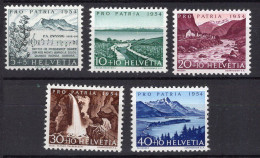 T3820 - SWITZERLAND Yv N°548/52 * Pro Patria Fete Nationale - Unused Stamps