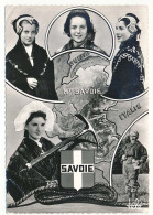 CPSM Dentelée 10.5 X 15 La Savoie Costumes De Tarentaise, Maurienne Et Le Ramoneur  Piolet - Otros & Sin Clasificación