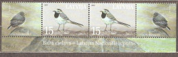 Latvia: Single Mint Stamp In Pair, Latvian Bird - Wagtail, 2003, Mi#596, MNH. - Otros & Sin Clasificación