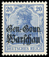 Deutsche Besetz.I.WK Polen, 1916, 13 C, Postfrisch - Occupation 1914-18
