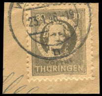 SBZ - Thüringen, 1945, 99 A Y Az2 PF VII, Briefstück - Autres & Non Classés