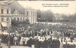 SAINT-NAZAIRE - Guerre Européenne 1914 - Troupes Anglaises S'embarquant Pour Le Front Devant La Gare - Saint Nazaire