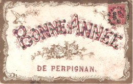 FR66 PERPIGNAN - Bonne Année De PERPIGNAN - Belle - Perpignan